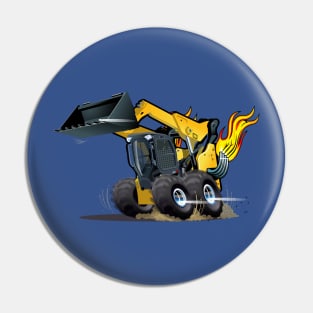 Cartoon Crazy Skid Steer Pin