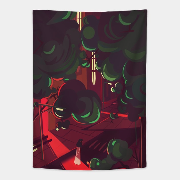 Maze Tapestry by bubblgom store