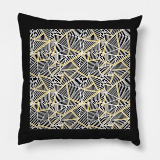 Ab Lines Gold 2 Repeat Pillow