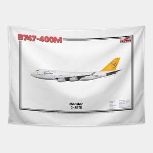 Boeing B747-400M - Condor (Art Print) Tapestry