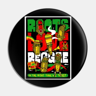 Roots Love Reggae Pin