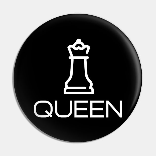 Chess queen Pin by SunnyOak