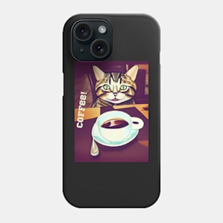 Coffee cat Phone Case