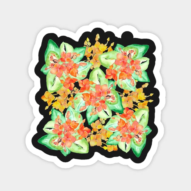 Succulent flowers Magnet by Nellene