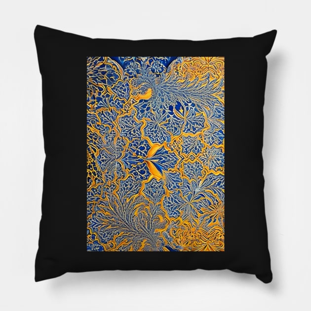 African Print Pattern Pillow by Prilidiarts