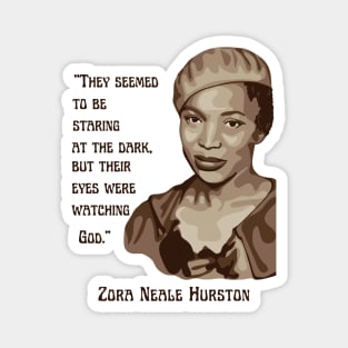 Zora Neale Hurston Portrait and Quote Magnet