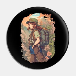 Outdoor Hiker Pin