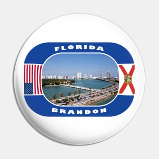 Florida, Brandon City, USA Pin