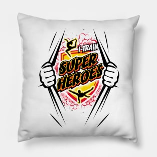 I Train Superheroes (Light) Pillow