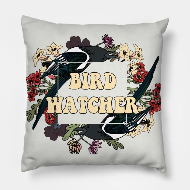 Bird Watcher - Awesome twitcher gift Pillow by DankFutura