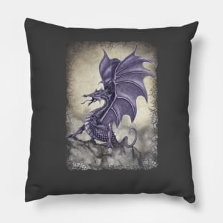 Ultraviolet Dradon Pillow