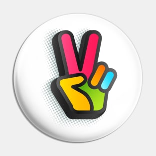 Peace finger Pin