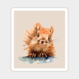 Watercolor squirrel Magnet