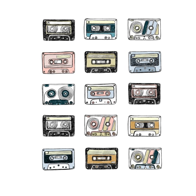 audio music cassettes, tapes by MugDesignStore