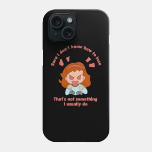 Angry Gamer Girl - Phone Case