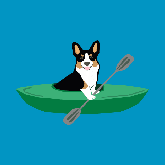 Tri Corgi Kayak by friendlypets