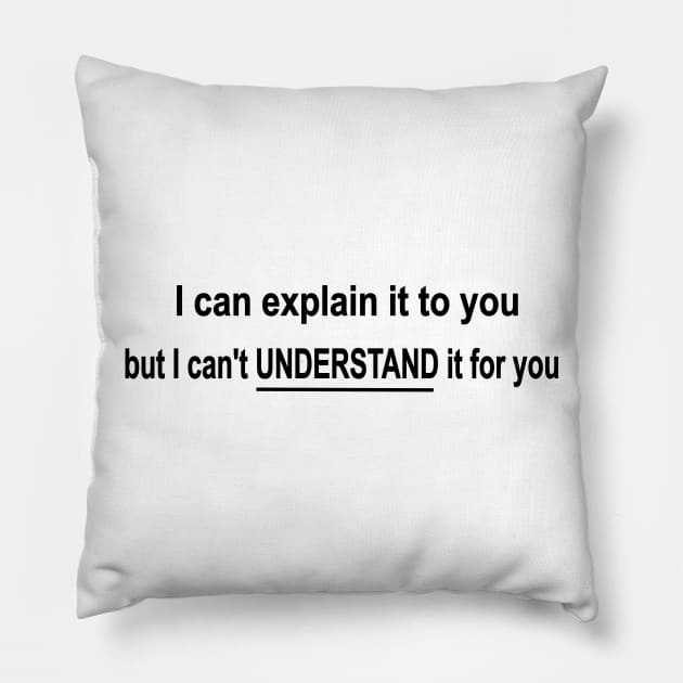 I can explain it to you but I cant understand it for you Pillow by pickledpossums