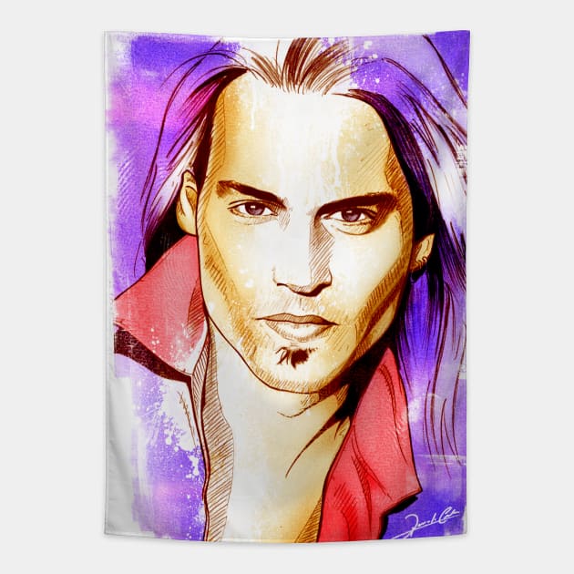 Johnny Depp Tapestry by renatodsc