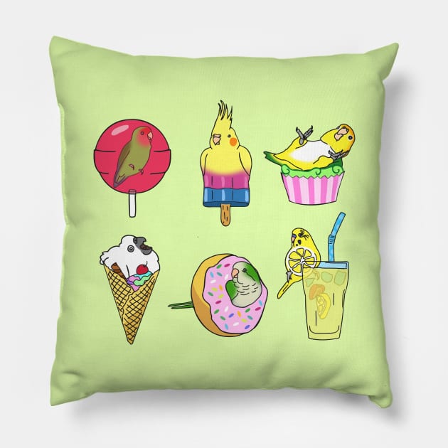 sweet birbs Pillow by FandomizedRose