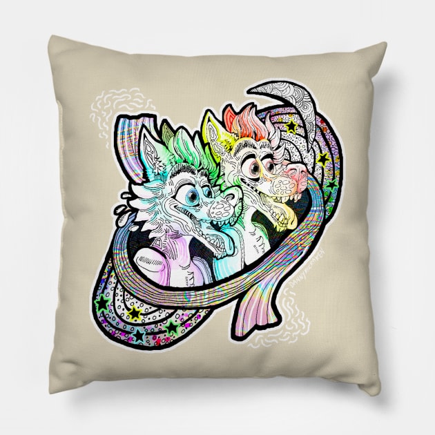 late nite trippin Pillow by mccraken