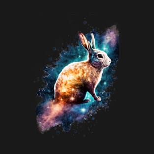 Year of the rabbit chinese zodiac sign colorful galaxy T-Shirt