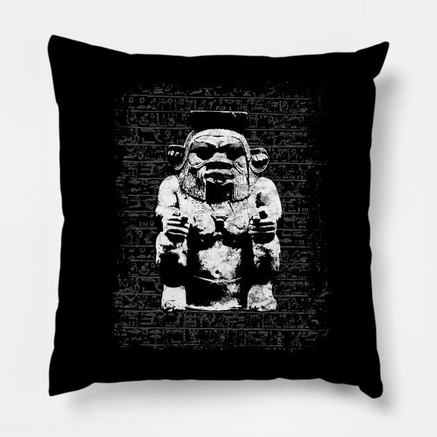 Bes, Egyptian God Pillow by the gulayfather