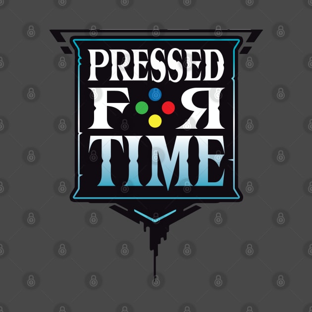 Pressed for Time Blue Logo by Pressed for Time Productions