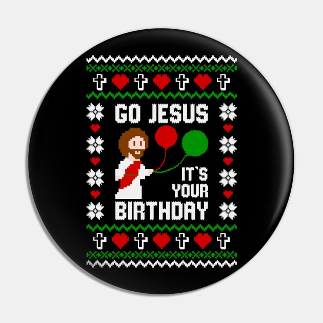 Go Jesus Its Your Birthday ADULT SHORT Pin by Hobbybox