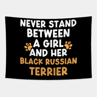 Black Russian Terrier Girl Tapestry