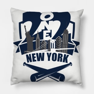 212 New York Baseball Pillow