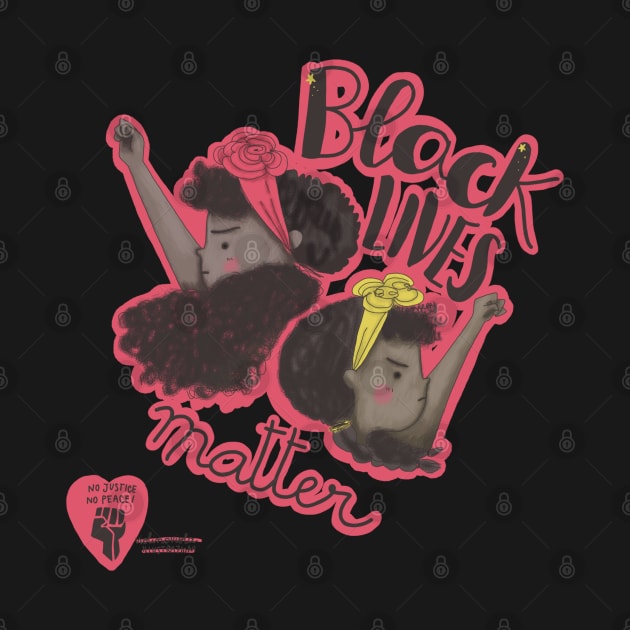Black lives matter illustration by violinoviola