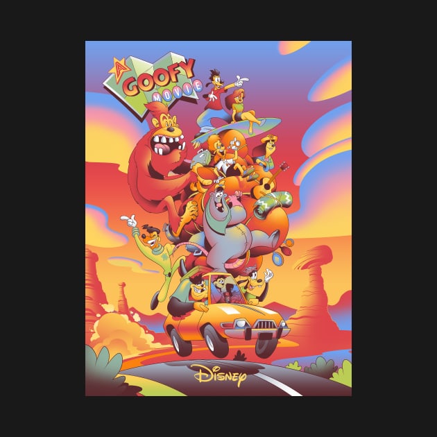 Goofy Movie - Modern Poster by stickerfule