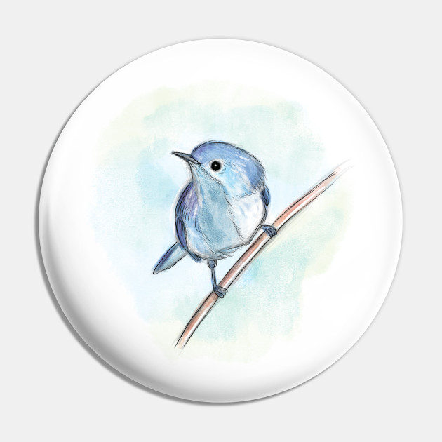 blue bird pin