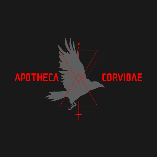 CORVIDAE Logo (Red) by APOTHECA CORVIDAE