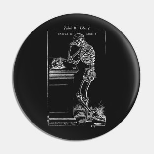 Vesalius Brooding Skeleton Pin