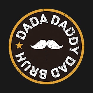 Dada Daddy Dad Bruh Retro Vintage Funny 2023 Fathers Day T-Shirt