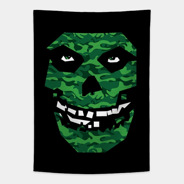 crimson ghost green camo Tapestry by BAJAJU