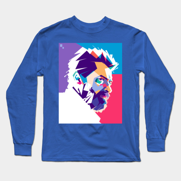 Hugh Jackman Hugh Jackman Wolverine Pop Art Long Sleeve T