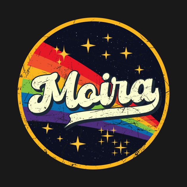 Moira // Rainbow In Space Vintage Grunge-Style by LMW Art