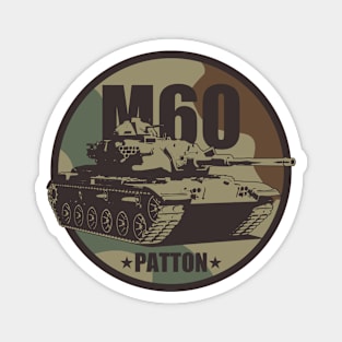 M60 Patton Tank (Small logo) Magnet