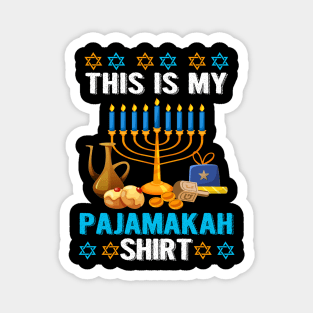 This is My Pajamakah Shirt Funny Hanukkah Pajama Gift Magnet