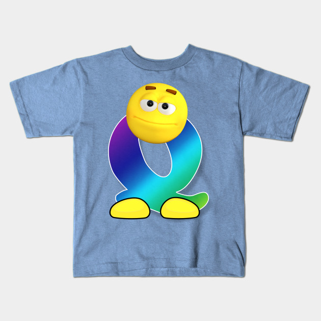 Letter Q Alphabet Smiley Monogram Face Emoji Shirt For Men Women