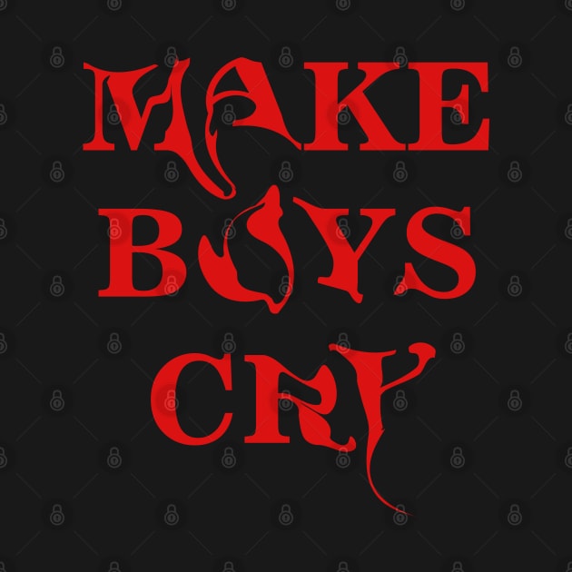 Red text make boys cry by Nyrrra