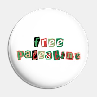 Free Palestine Pin