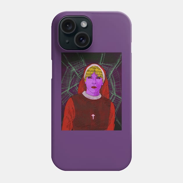 SISTER MARY EUN1C3 - THE EVIL Phone Case by RobertRedART