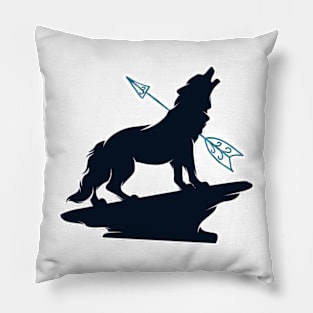 wild wolf Pillow