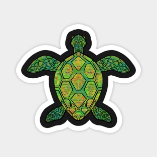 Green Turtle Magnet