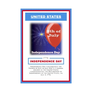 Independence Day - United States - For 4th of july - Print Design Poster - 17062015 T-Shirt