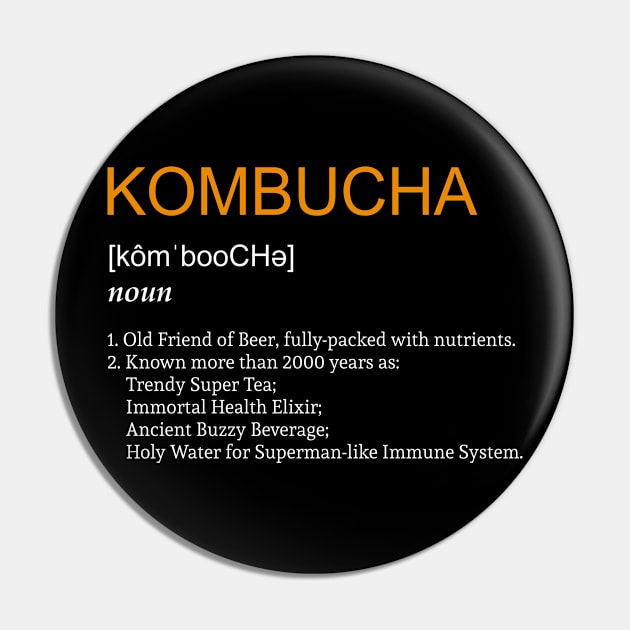 Kombucha Pin by AllWellia