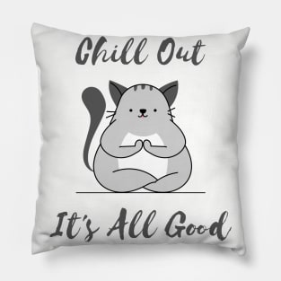 Funny Cat Meditating Pillow